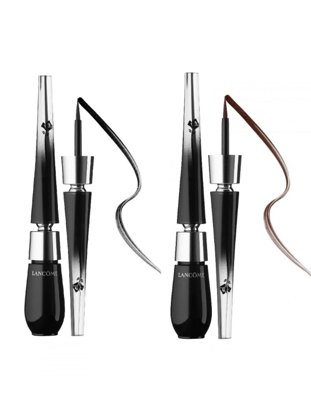 NEW ☑️ 2 x Lancome #01 BLACK & #02 BROWN Grandiose Flexible Eyeliners - NEW
